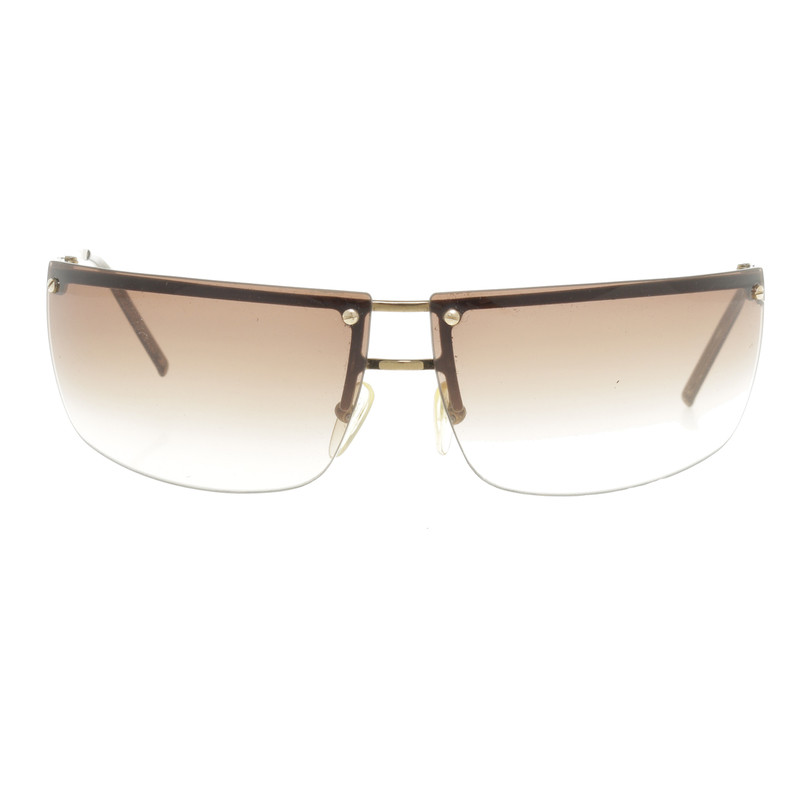 Gucci Sonnenbrille in Braun und Gold
