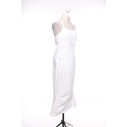 Marithé Et Francois Girbaud Kleid aus Baumwolle in Weiß
