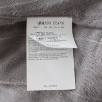 Armani Jeans Leren jas in zwart