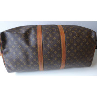 Louis Vuitton Keepall 55 Bandouliere in brown canvas