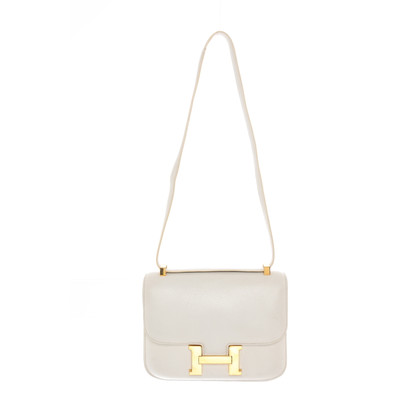 Hermès Constance MM 24 Leather in White
