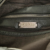 John Galliano Nieten-Tasche in Schwarz