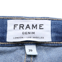 Frame Denim Skinny-Jeans in Blau