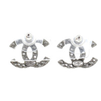 Chanel Silver colored stud earrings