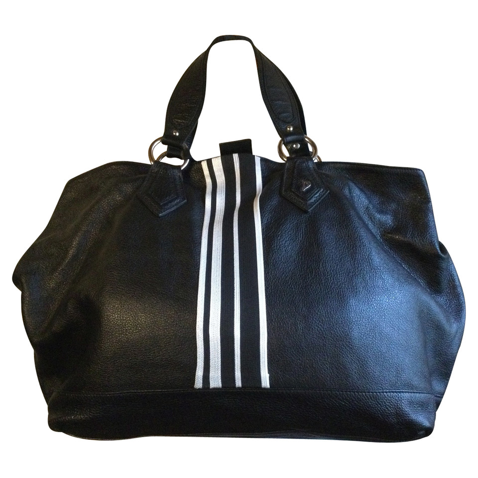 Dondup Travel bag Leather in Black