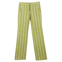 Louis Vuitton Groen witte patroon broek