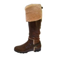 Casadei Knee high fur boots