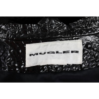 Mugler Jacket/Coat Patent leather in Black