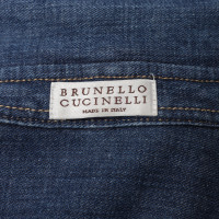 Brunello Cucinelli Camicia denim blu