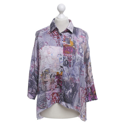 Patrizia Pepe Silk blouse with a pattern