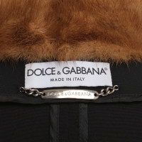 Dolce & Gabbana Blazer mit Fellkragen