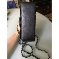 Chanel Classic Flap Bag Mini Rectangle aus Leder in Schwarz