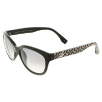 Emilio Pucci Sonnenbrille in Schwarz/Weiß