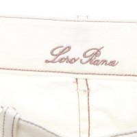 Loro Piana Hose aus Baumwolle in Weiß