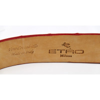 Etro Gürtel aus Leder in Rot