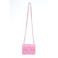 Chanel Classic Flap Bag Mini Square aus Leder in Rosa / Pink