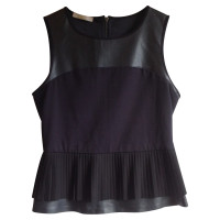 Stefanel Top with synthetic leather