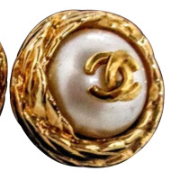 Chanel Art pearl earrings "Logo Mania"