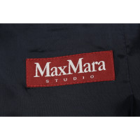 Max Mara Studio Anzug aus Wolle in Blau