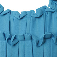 Bottega Veneta abito rughe in blu