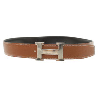 Hermès reversible belt in brown / black