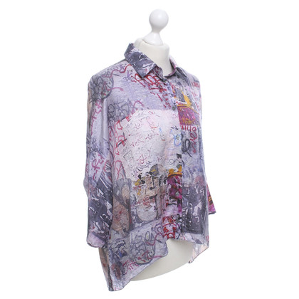 Patrizia Pepe Silk blouse with a pattern