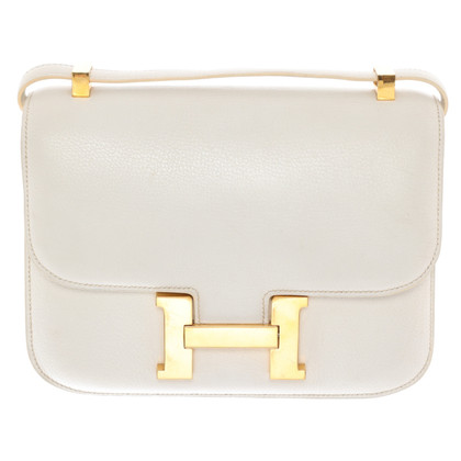 Hermès Constance MM 24 Leather in White