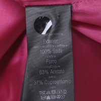 Carolina Herrera zijden jurk in Fuchsia