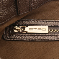 Etro Handtasche in Bronze-Metallic