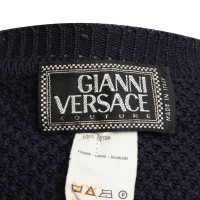 Gianni Versace Twin-Set belly-free in dark blue