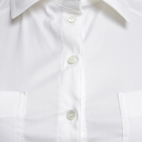 Patrizia Pepe Short sleeve blouse in white