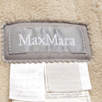 Max Mara Giacca in pelle di agnello in grigio chiaro