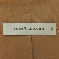 René Lezard Brown leather Blazer