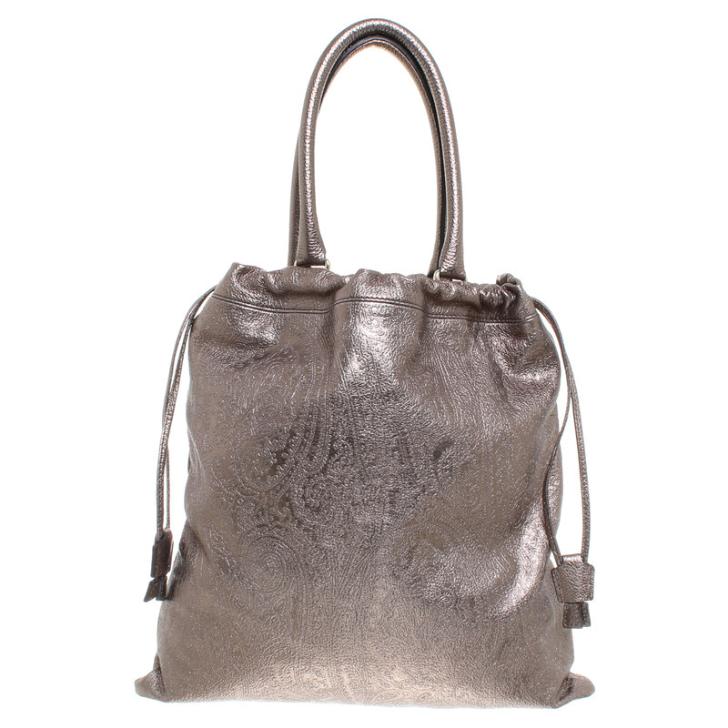 Etro Handtasche in Bronze-Metallic
