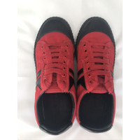 Céline Trainers Canvas in Red