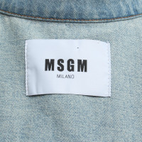 Msgm giacca di jeans in look usato