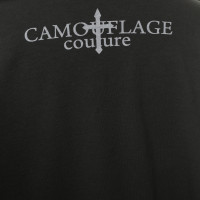 Camouflage Couture Shirt mit Strass-Besatz