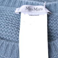 Max Mara Sweater & scarf in light blue-grey