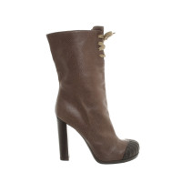 Fendi Ankle boots Leather in Brown