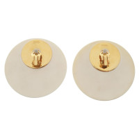 Chanel Clip earrings in white