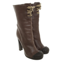 Fendi Ankle boots Leather in Brown