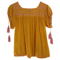 By Malene Birger Yellow blouse with tassels