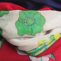 Hermès Tissu avec un motif floral