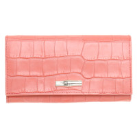 Longchamp Wallet with reptile embossing
