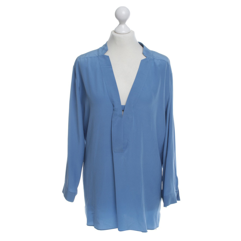 Dorothee Schumacher Blauwe zijde blouse