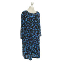 Steffen Schraut zijden jurk in Blue / zwart