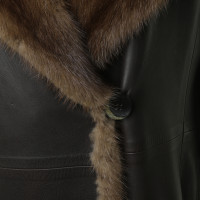 Autres marques Manteau de cuir Sam - Rone - avec garniture de vison