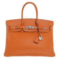 Hermès Birkin Bag 35 en Cuir en Orange