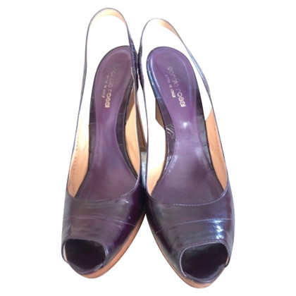 Sergio Rossi Sandals Leather in Violet