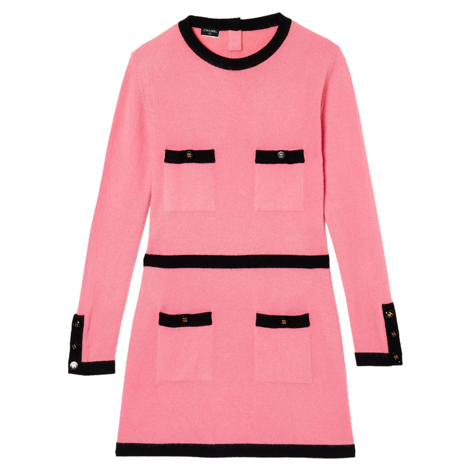 Chanel Dress Cashmere in Pink